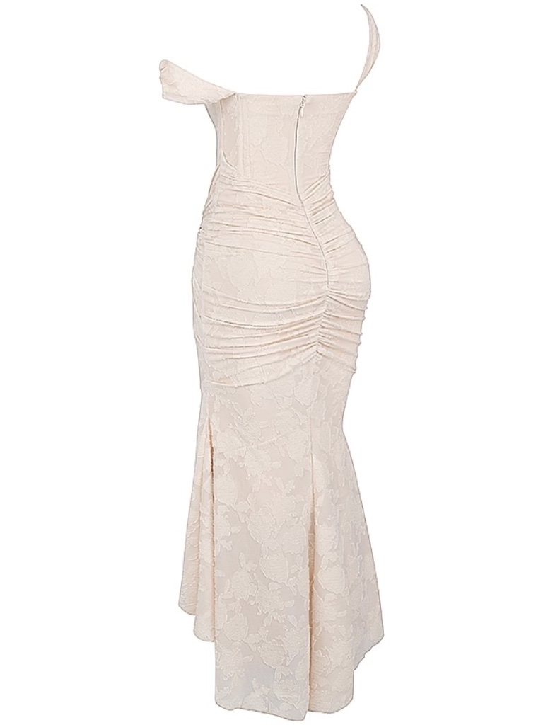 Cesca Floral Ruched Corset Dress By House Of Cb — image 8 of 8